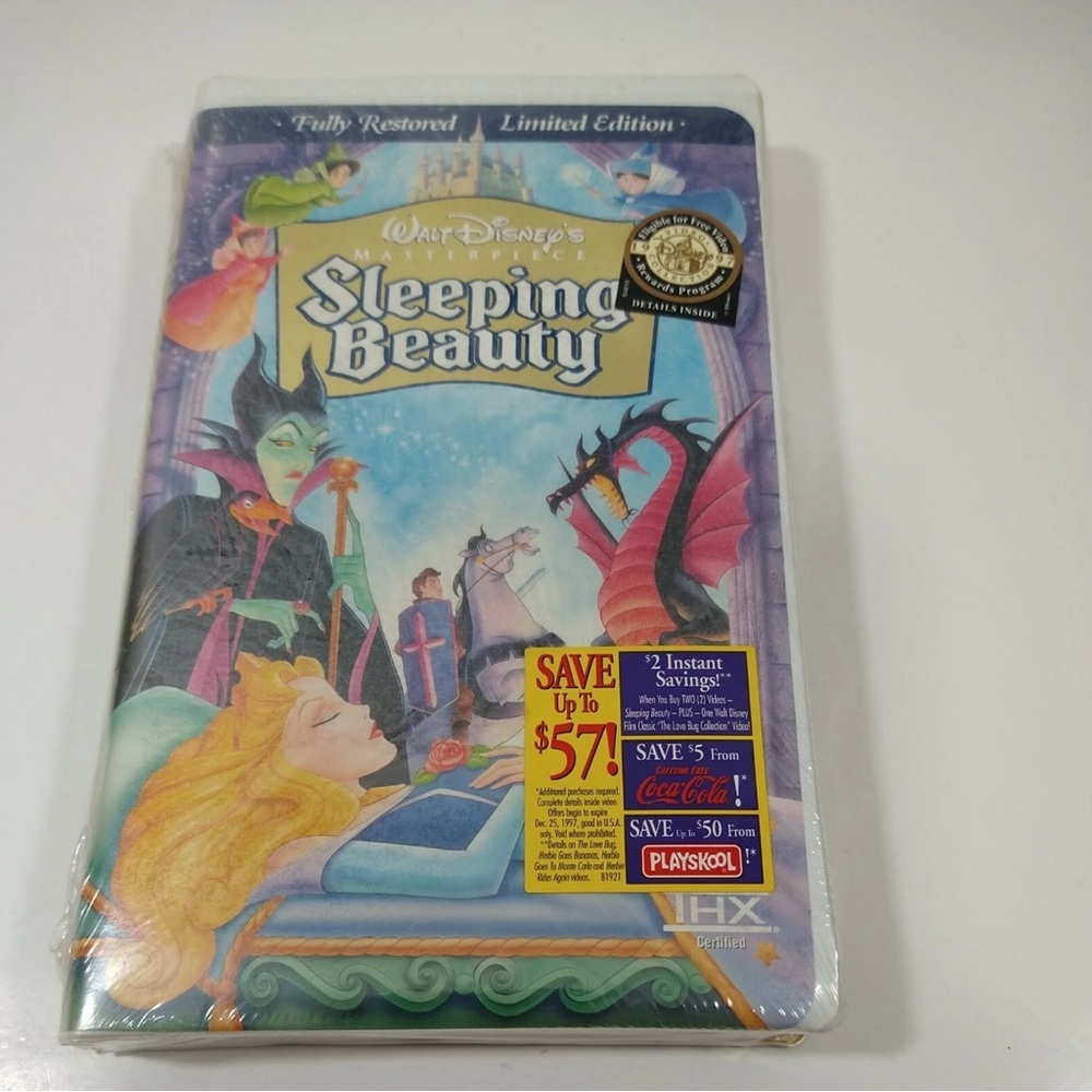 Disney Sleeping Beauty Limited Edition VHS Sealed